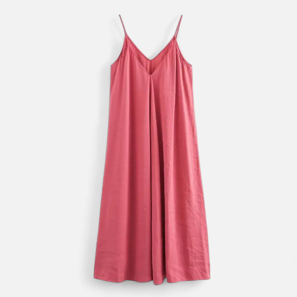 FEMUREA | Women’s Satin Maxi Dress – Backless Slip Design