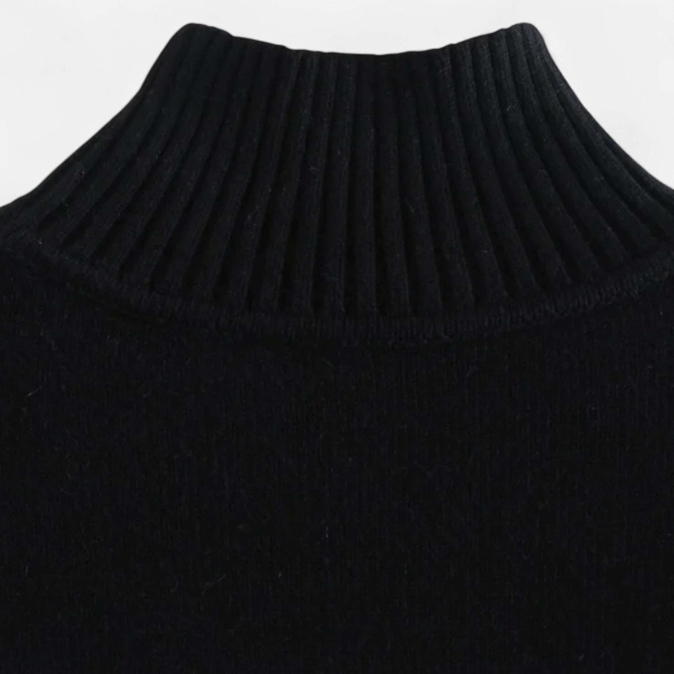 FEMUREA | Women’s Striped Turtleneck Sweater – Classic Knitwear