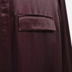 FEMUREA | Women’s Satin Blouse – Long Sleeve Button-Up