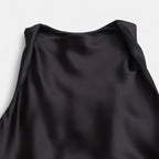 FEMUREA | Off-Shoulder Satin Ruched Dress – Timeless Allure