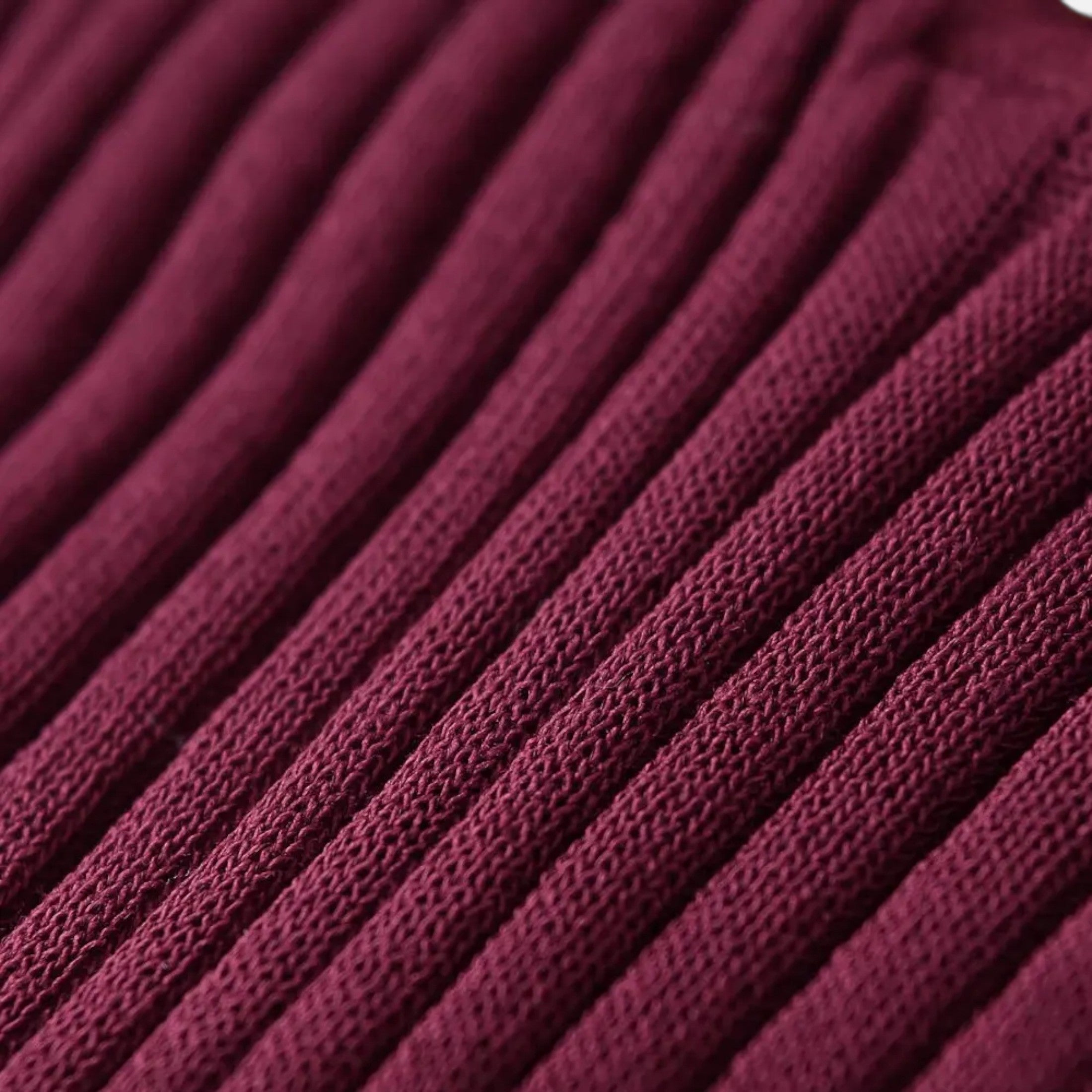 FEMUREA | Women’s Ribbed Knit Jumper – Slim Fit Polo Design