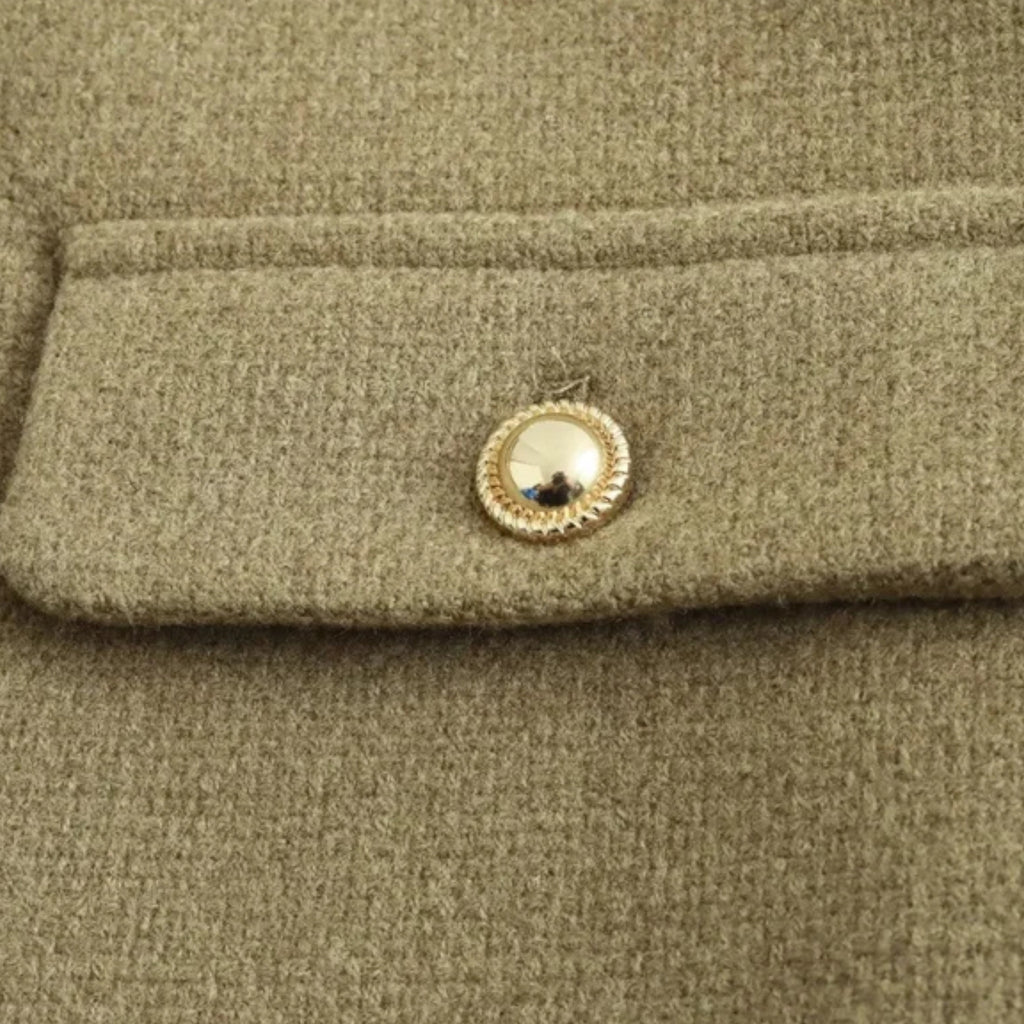 FEMUREA | Women’s Cropped Tweed Jacket – Vintage Refined Elegance