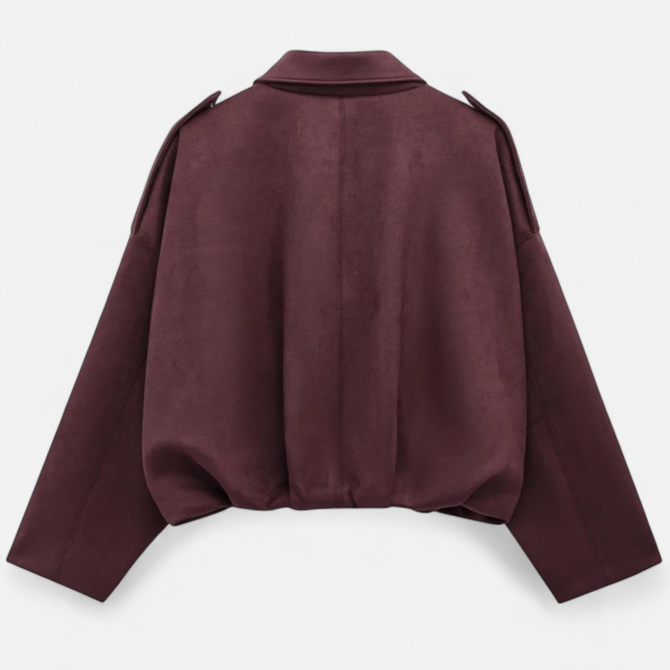 FEMUREA | Women’s Suede Jacket – Vintage Bomber Elegance
