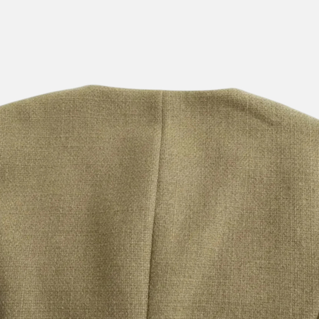 FEMUREA | Women’s Cropped Tweed Jacket – Vintage Refined Elegance