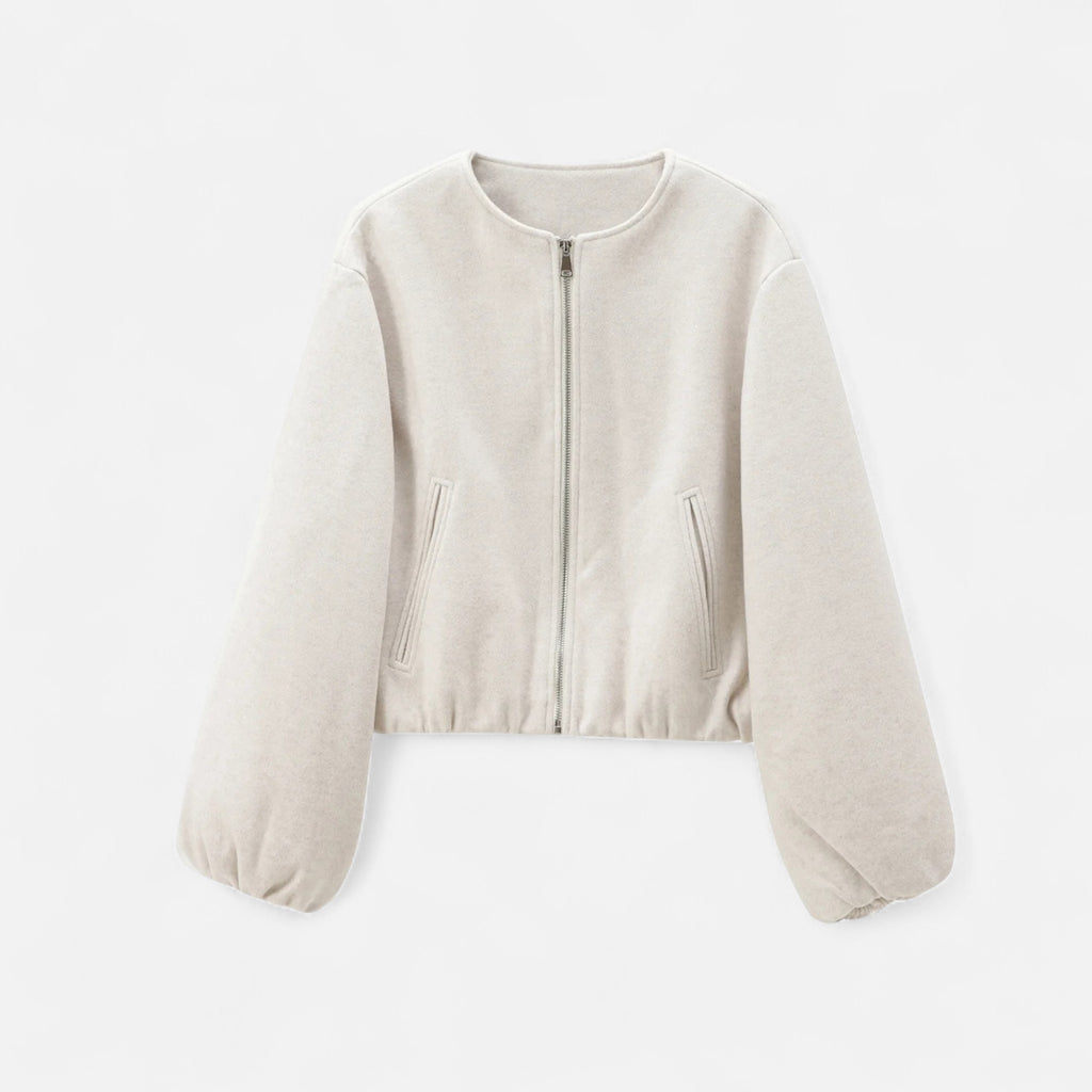 FEMUREA | Women’s Soft Jacket – Vintage Bomber Sophistication