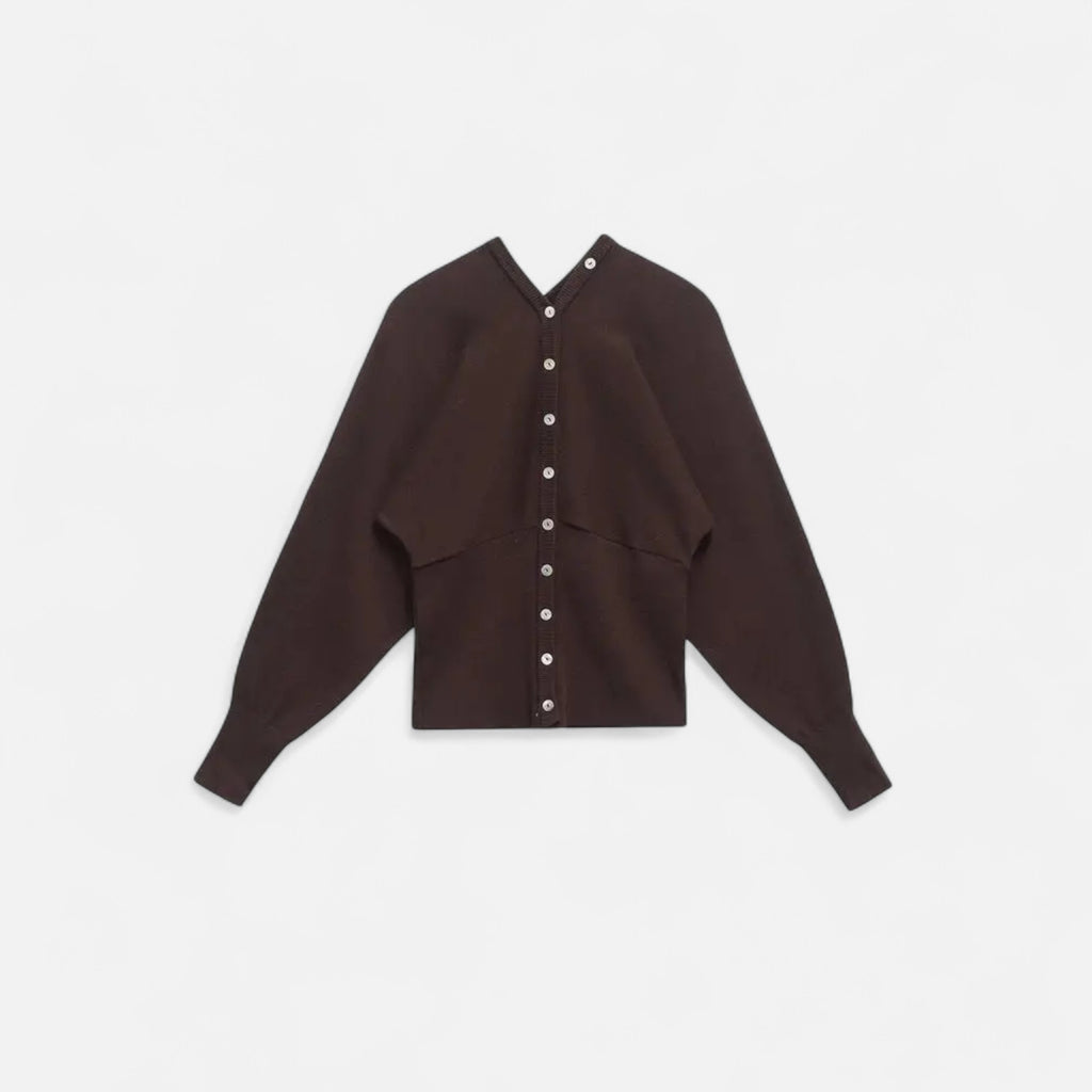 FEMUREA | Women’s Knit Cardigan – Classic V-Neck Design