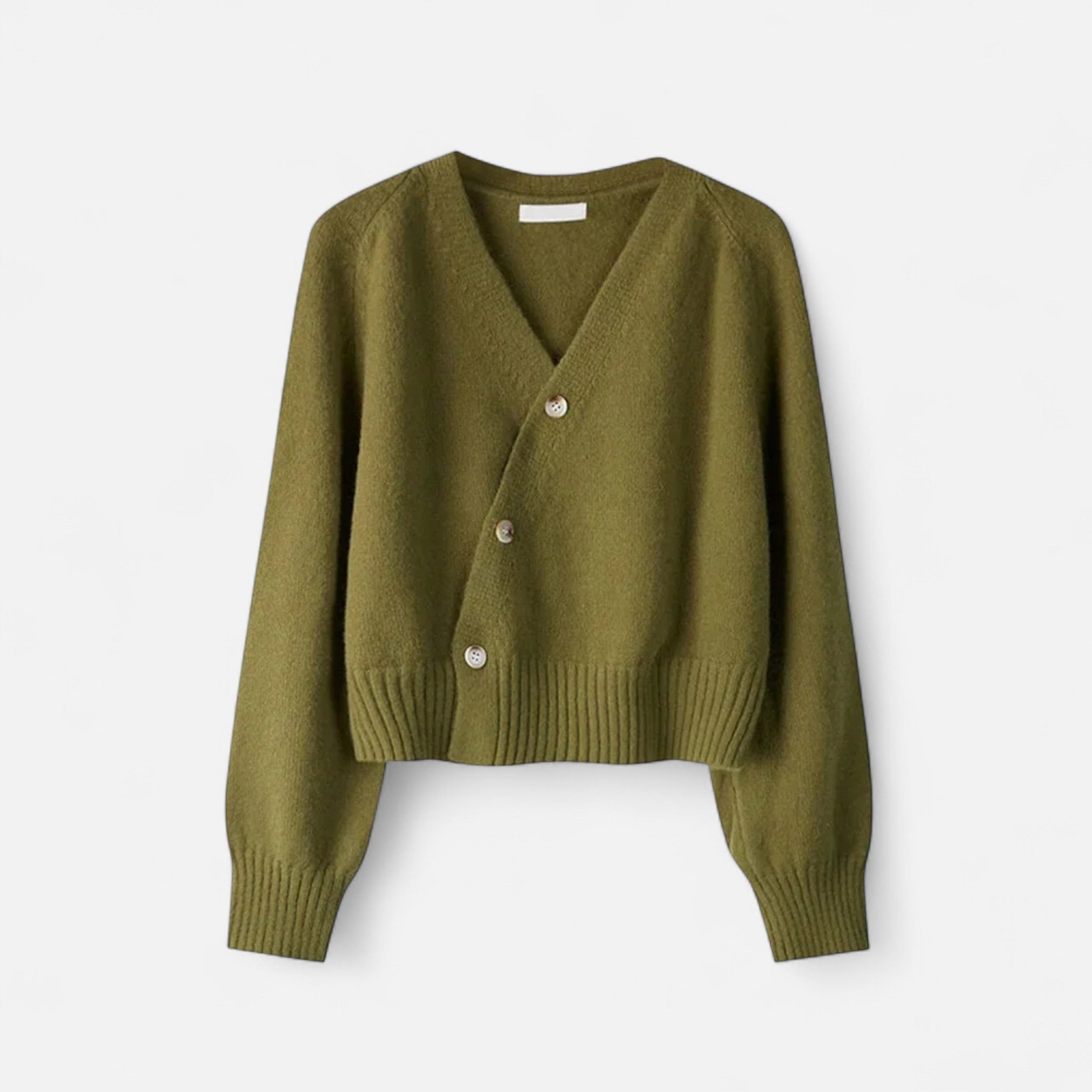 FEMUREA | Women’s V-Neck Knitted Cardigan – Timeless Elegance