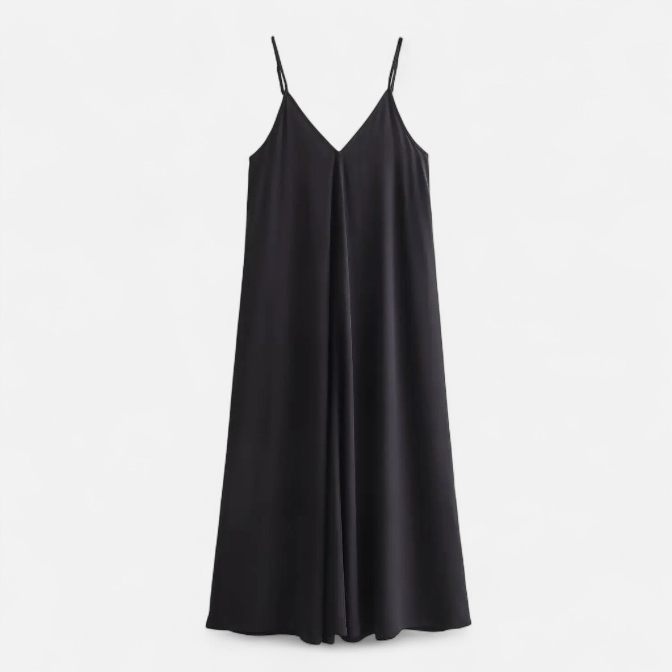 FEMUREA | Women’s Satin Maxi Dress – Backless Slip Design