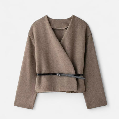 FEMUREA | Women’s Belted Knit Cardigan – Soft Wrap Design