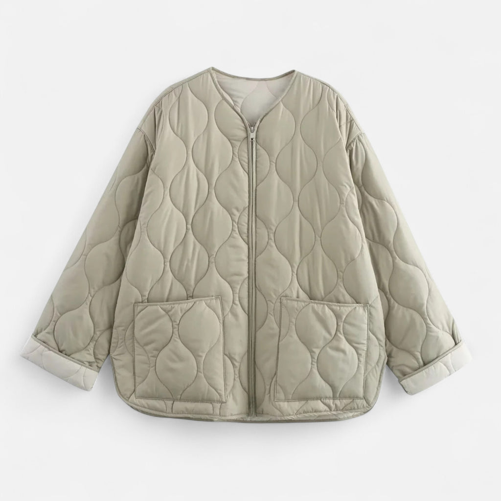 FEMUREA | Women’s Vintage Jacket – Curled Edge Elegance