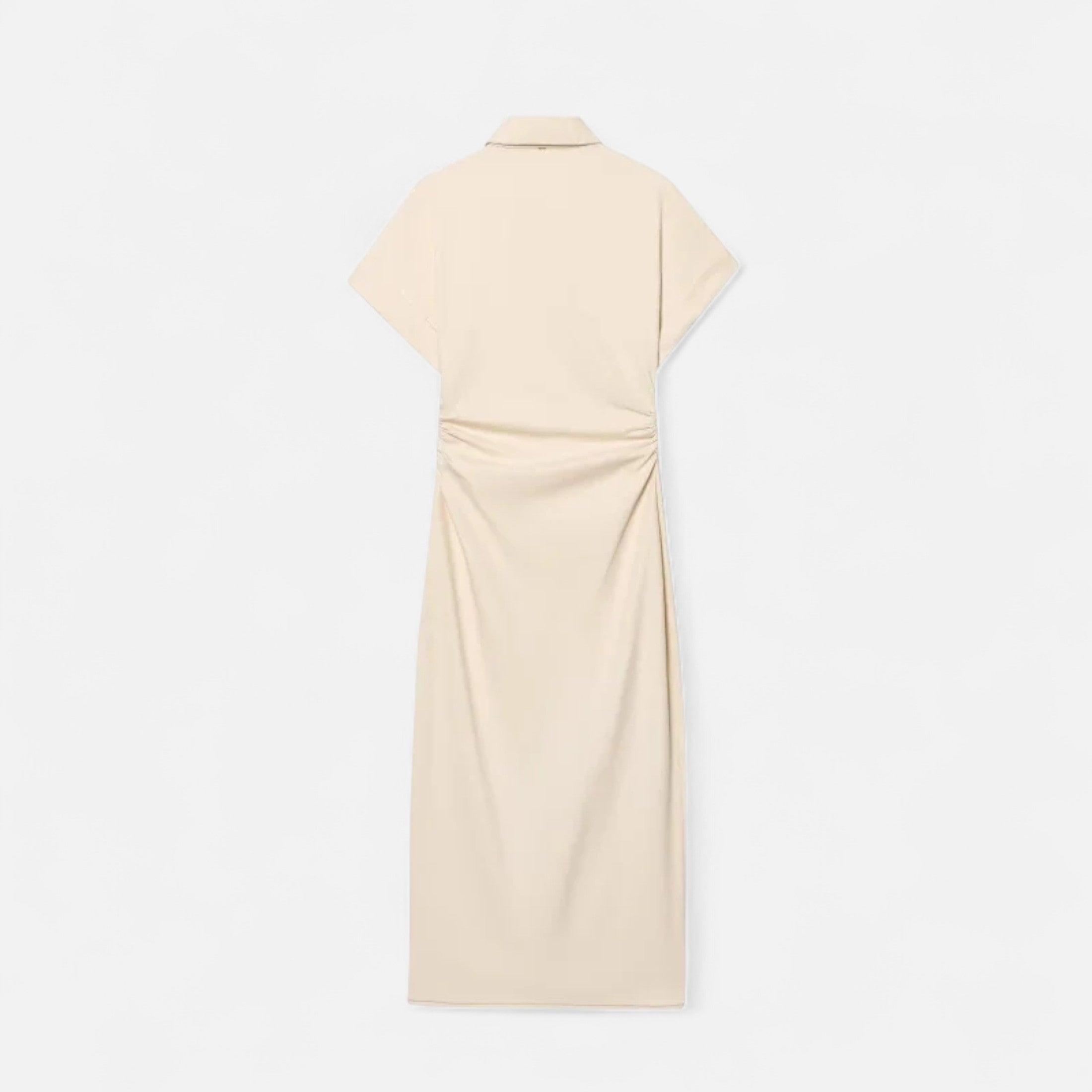 FEMUREA | Women’s Denim Midi Dress – Button-Up Tailored Fit