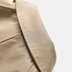 FEMUREA | Women’s Long Trench Coat – Retro Single-Breasted Elegance