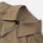 FEMUREA | Women’s Long Trench Coat – Retro Single-Breasted Elegance