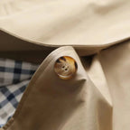 FEMUREA | Women’s Long Trench Coat – Retro Single-Breasted Elegance