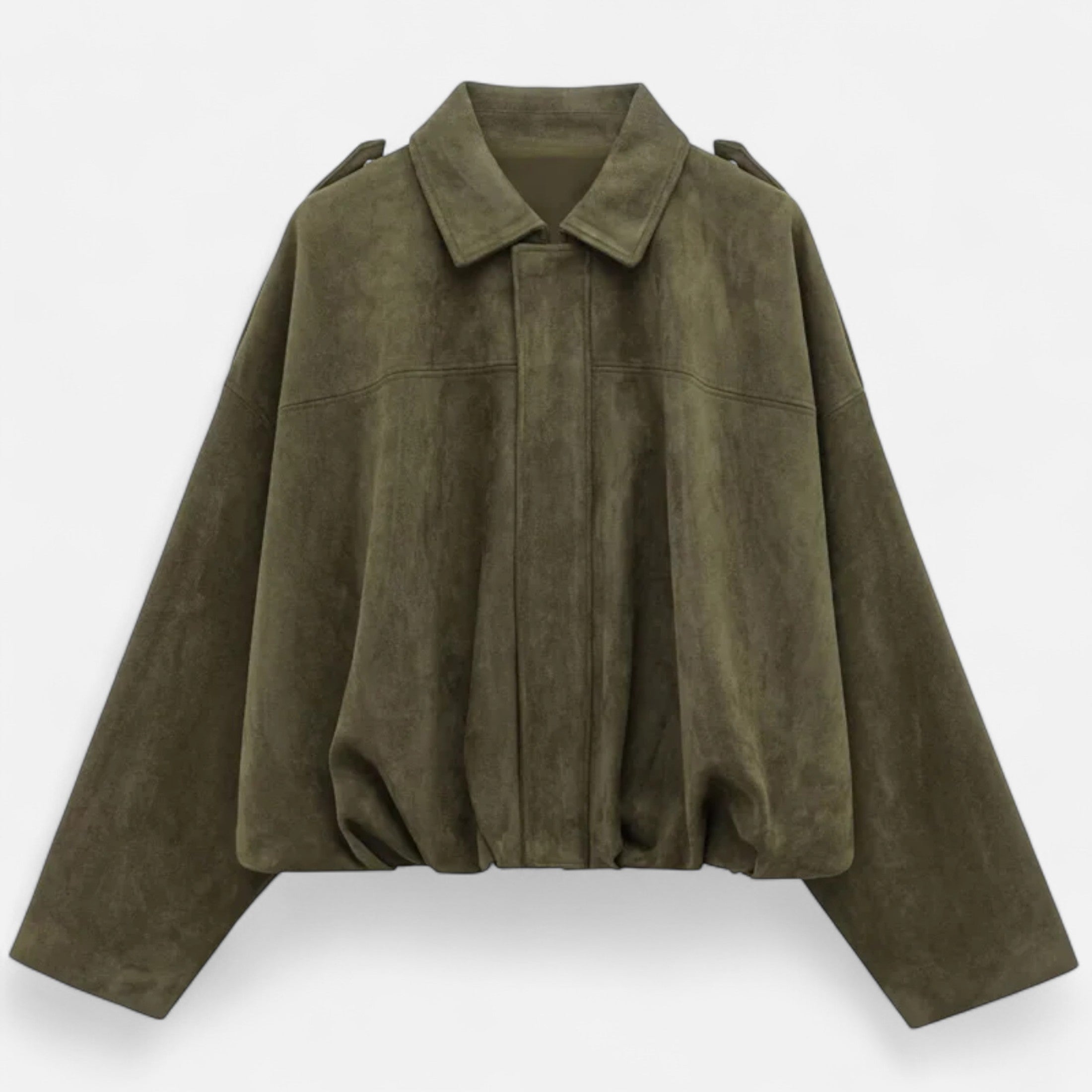 FEMUREA | Women’s Suede Jacket – Vintage Bomber Elegance