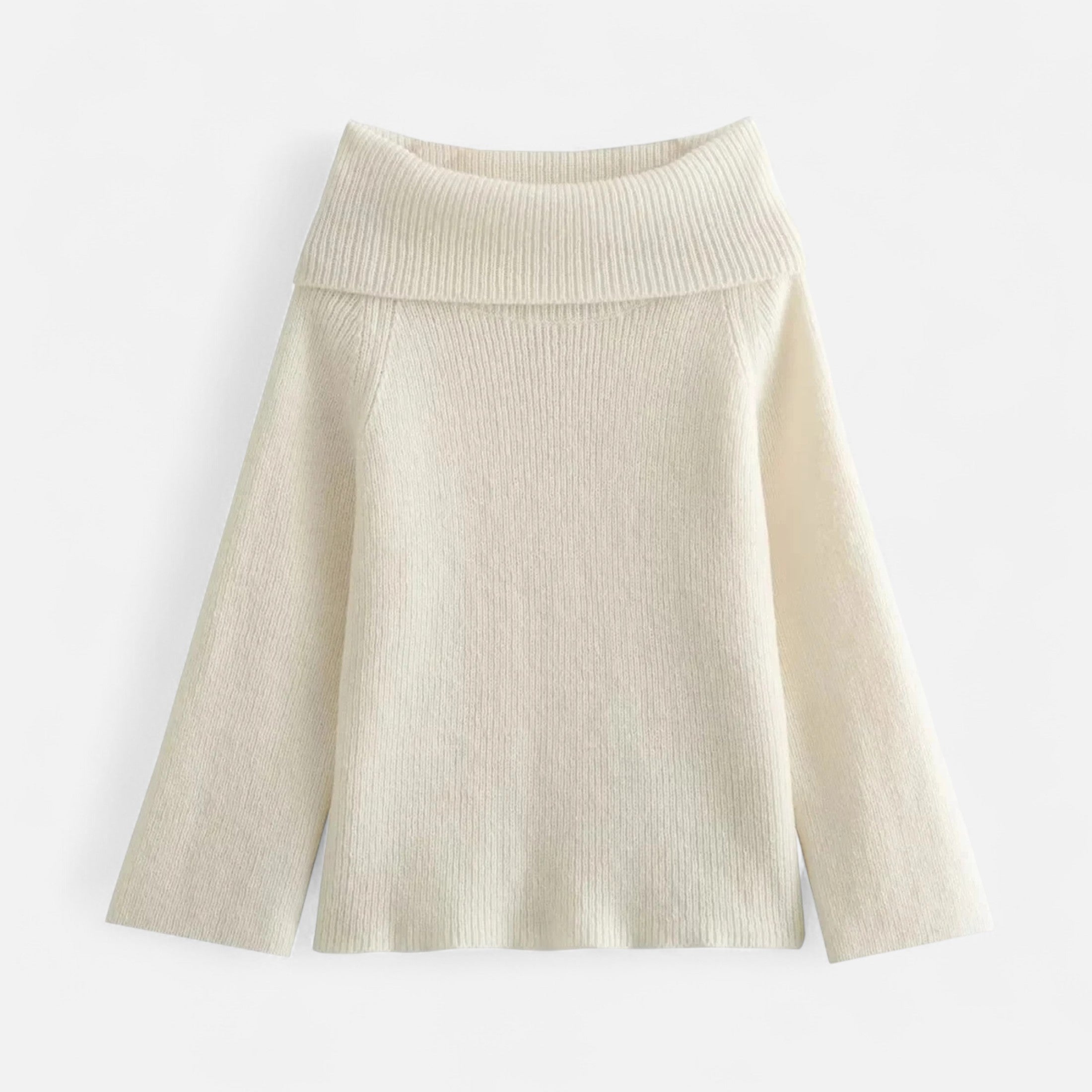 FEMUREA | Women’s Off-Shoulder Jumper – Elegant Knitted Design