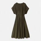 FEMUREA | Women’s V-Neck Midi Dress – Draped Wrap Silhouette