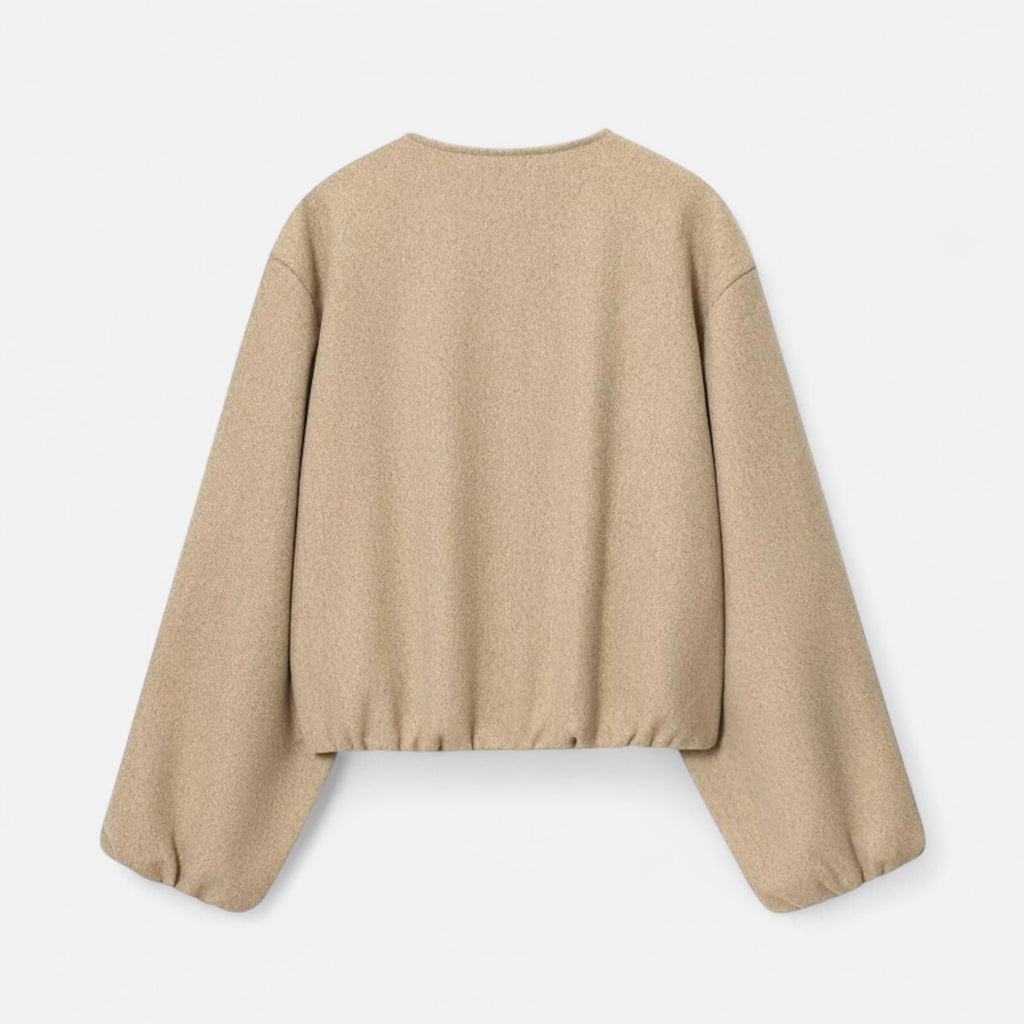 FEMUREA | Women’s Soft Jacket – Vintage Bomber Sophistication