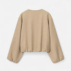 FEMUREA | Women’s Soft Jacket – Vintage Bomber Sophistication