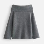 FEMUREA | Women’s Off-Shoulder Jumper – Elegant Knitted Design