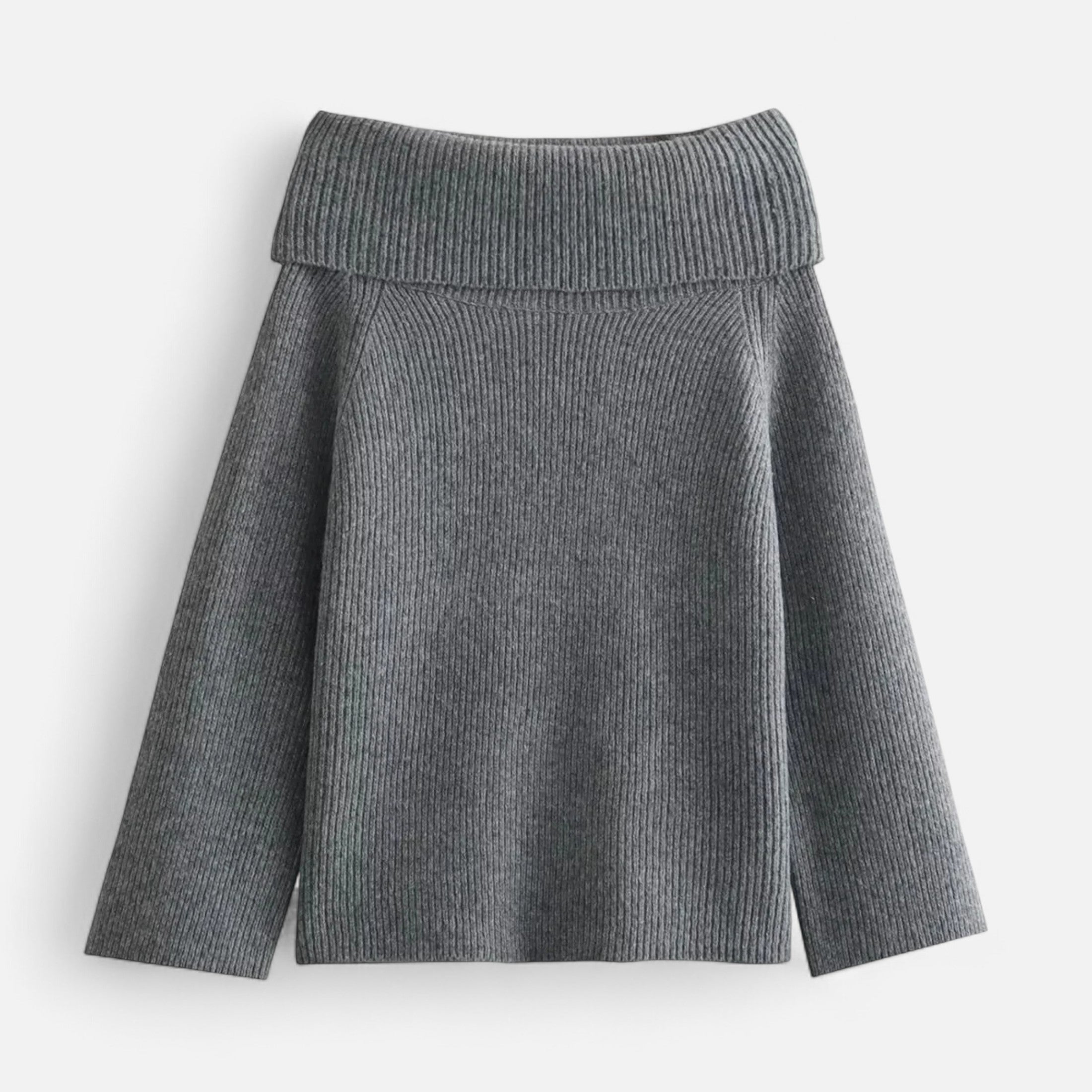 FEMUREA | Women’s Off-Shoulder Jumper – Elegant Knitted Design