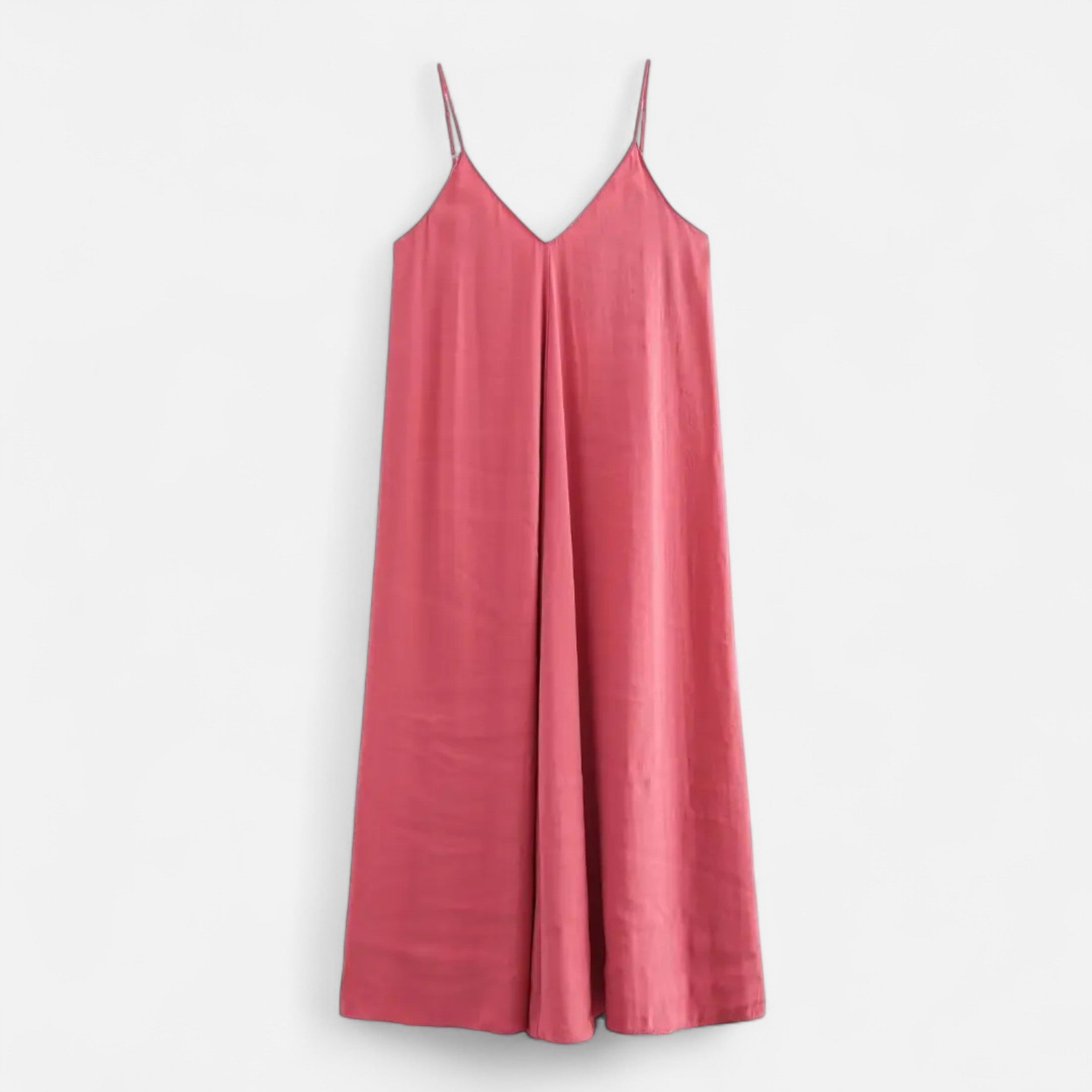 FEMUREA | Women’s Satin Maxi Dress – Backless Slip Design