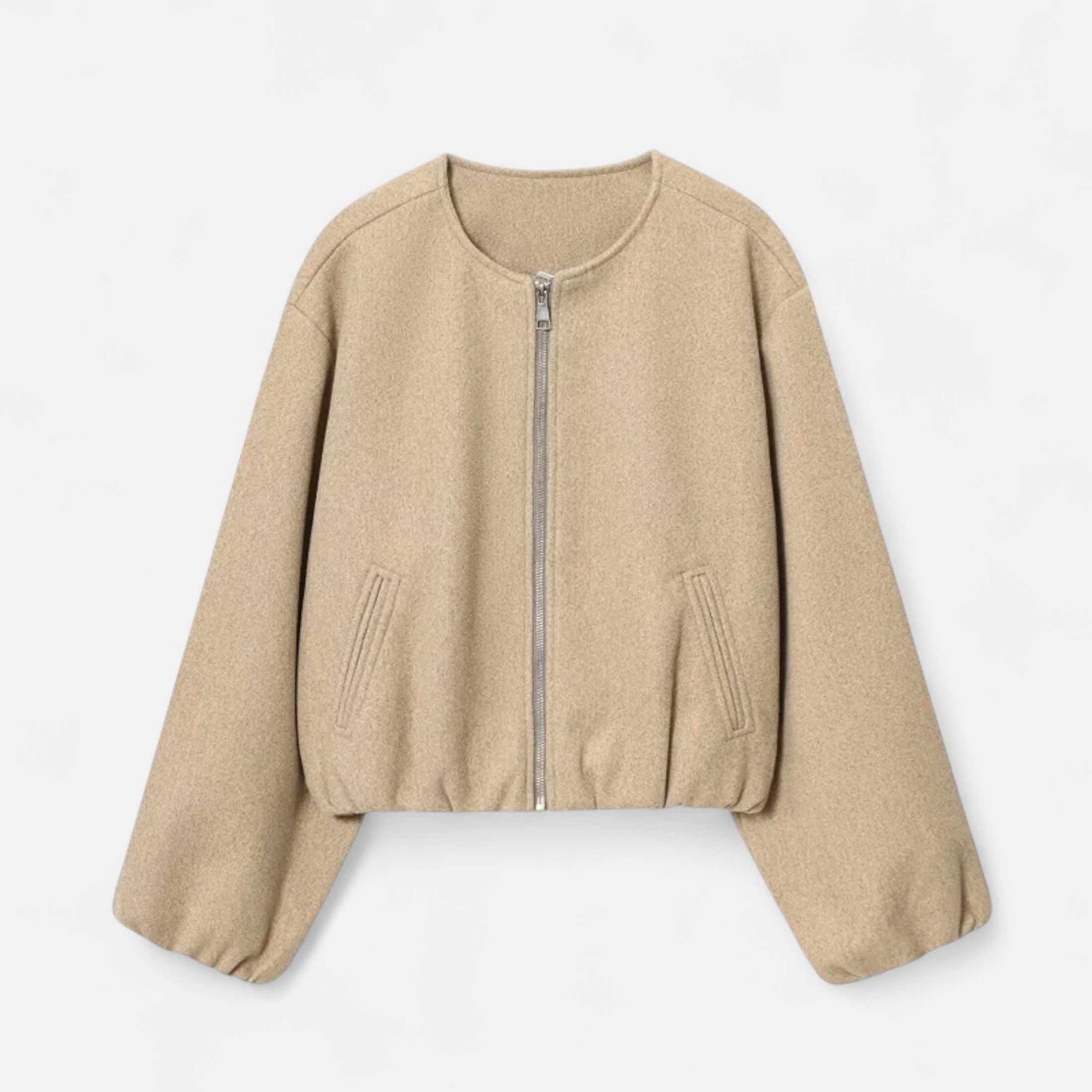 FEMUREA | Women’s Soft Jacket – Vintage Bomber Sophistication