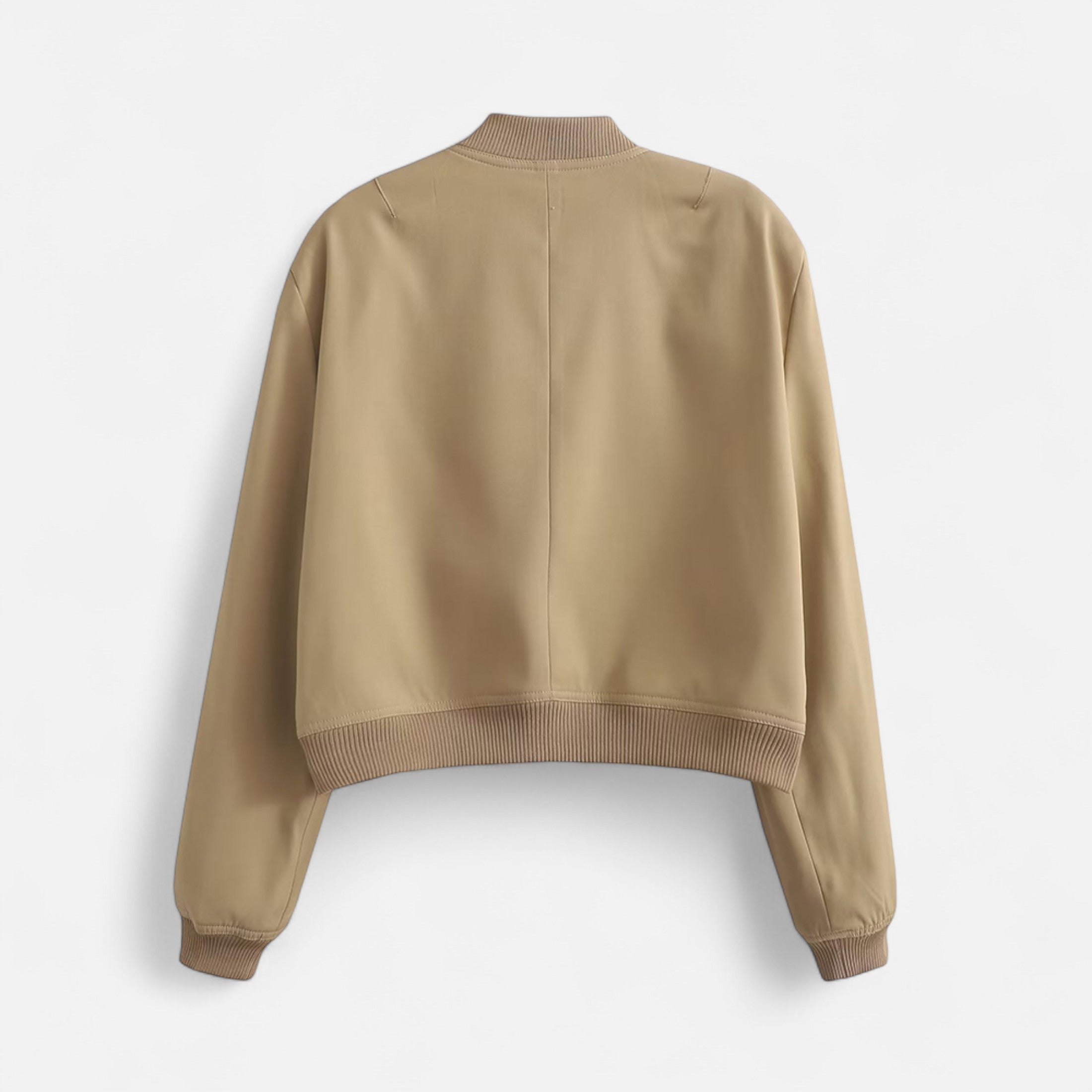 FEMUREA | Women’s Bomber Jacket – Vintage Single-Breasted Elegance