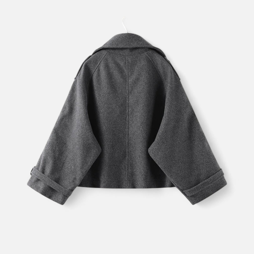 FEMUREA | Women’s Wool Jacket – Stand-Collar Timeless Elegance