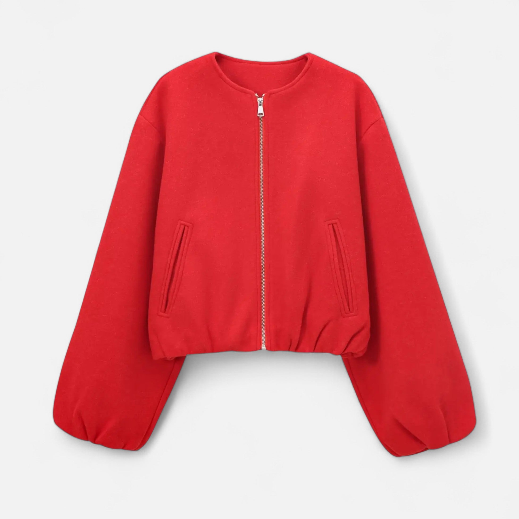 FEMUREA | Women’s Soft Jacket – Vintage Bomber Sophistication