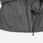 FEMUREA | Women’s Wrap Puffer Jacket – Quilted Tie-Waist Design