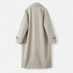 FEMUREA | Women’s Long Overcoat – Heritage Double-Breasted Style