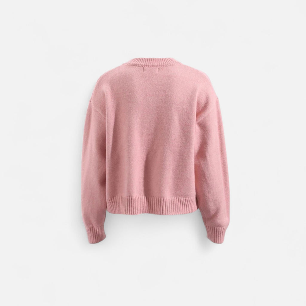 FEMUREA | Women’s Knitted Cardigan – Button-Up with Pockets