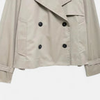 FEMUREA | Women’s Cropped Jacket – Double-Breasted Elegance