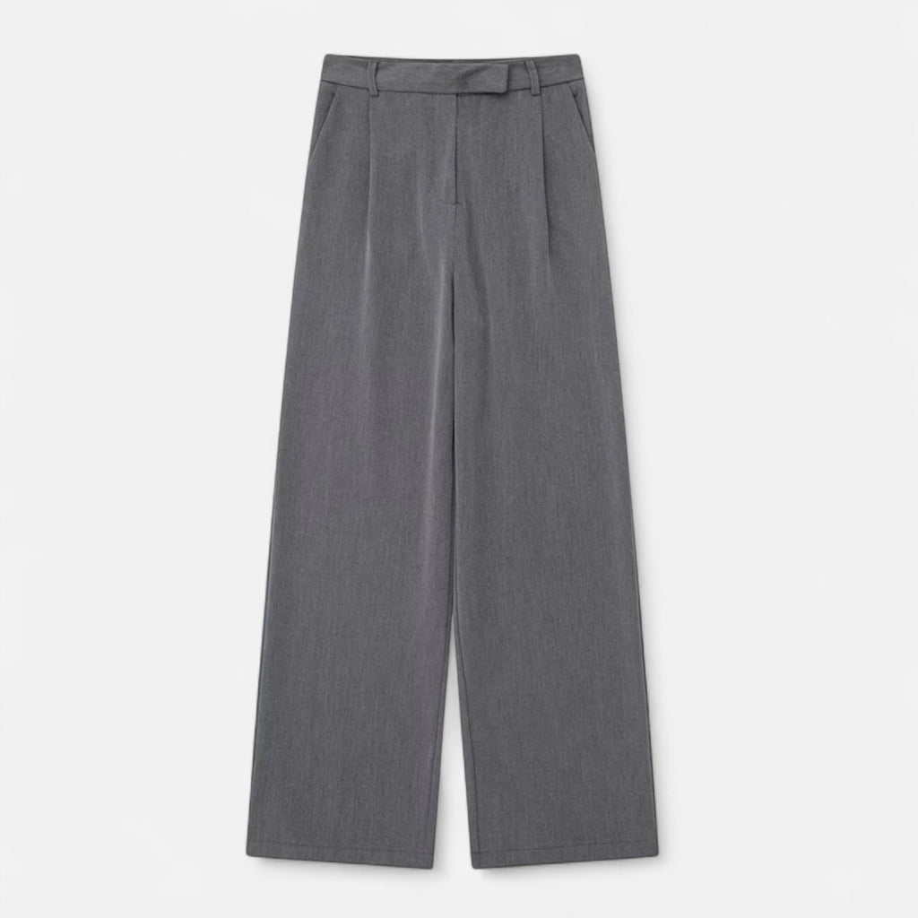 FEMUREA | Women’s Wide-Leg Trousers – Vintage High-Waisted Elegance