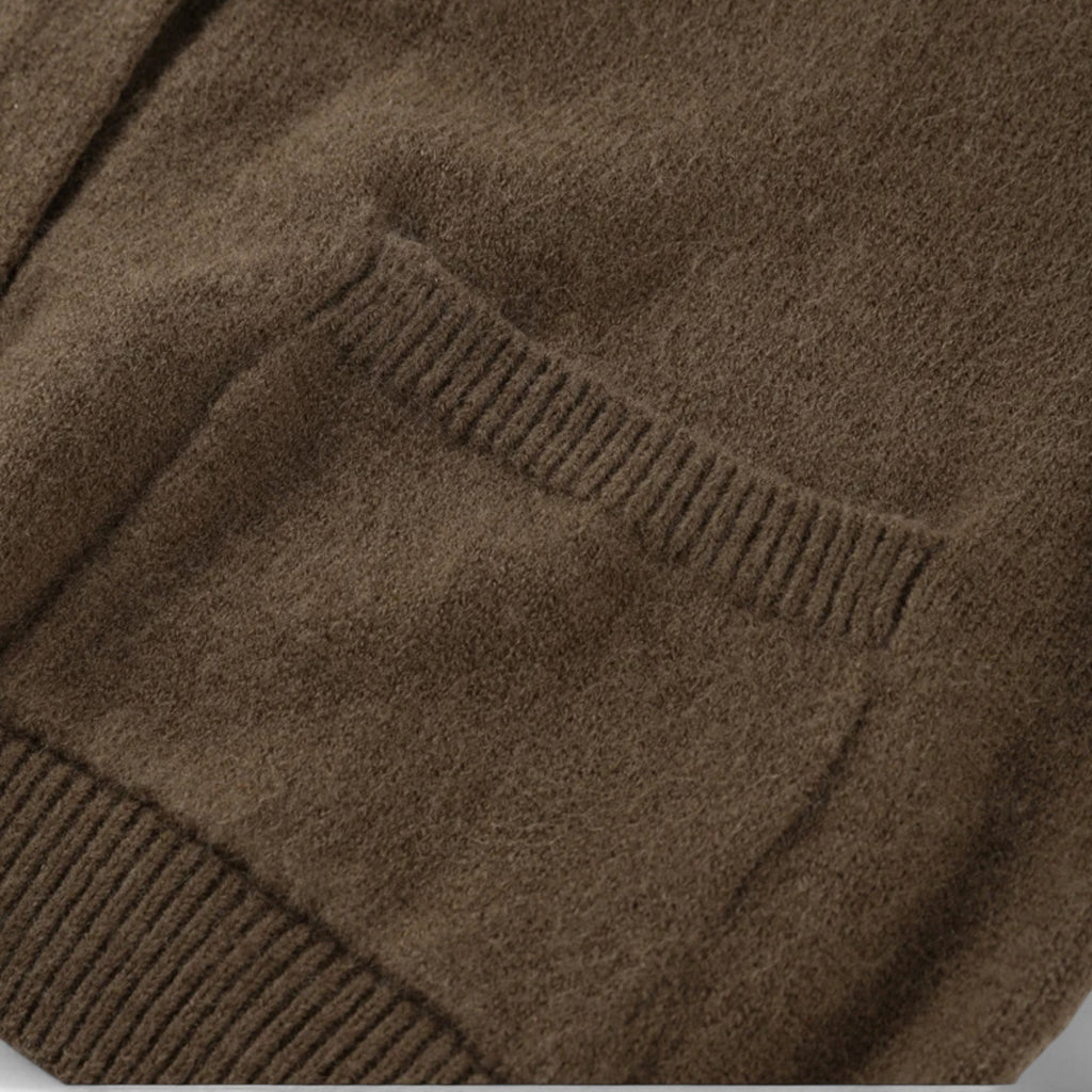 FEMUREA | Women’s Knitted Cardigan – Button-Up with Pockets