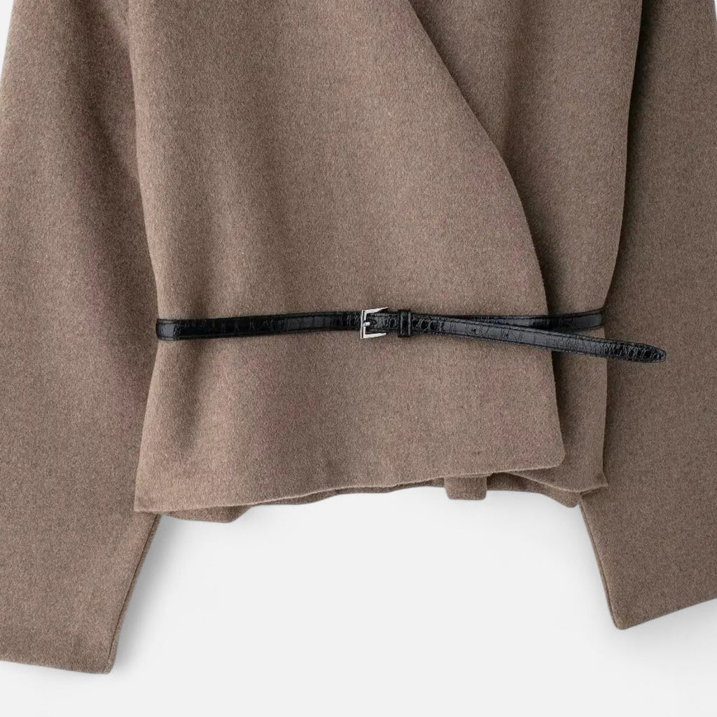 FEMUREA | Women’s Belted Knit Cardigan – Soft Wrap Design