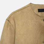FEMUREA | Women’s Suede Bomber Jacket – Vintage Refined Elegance