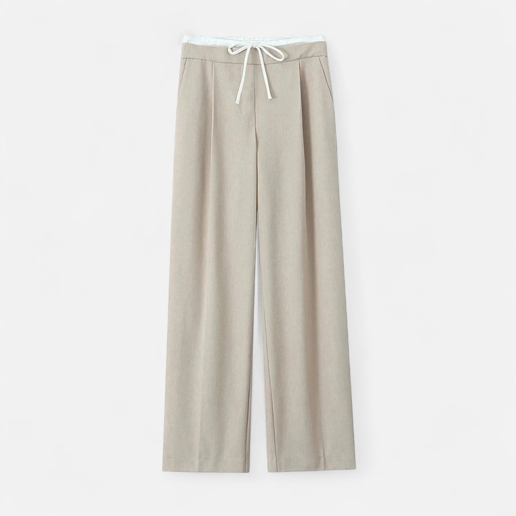 FEMUREA | Women’s Wide-Leg Trousers – High-Waist Elegant Design