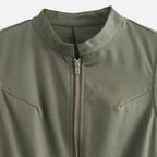 FEMUREA | Women’s Pleated Maxi Dress – Sleeveless Zip Design