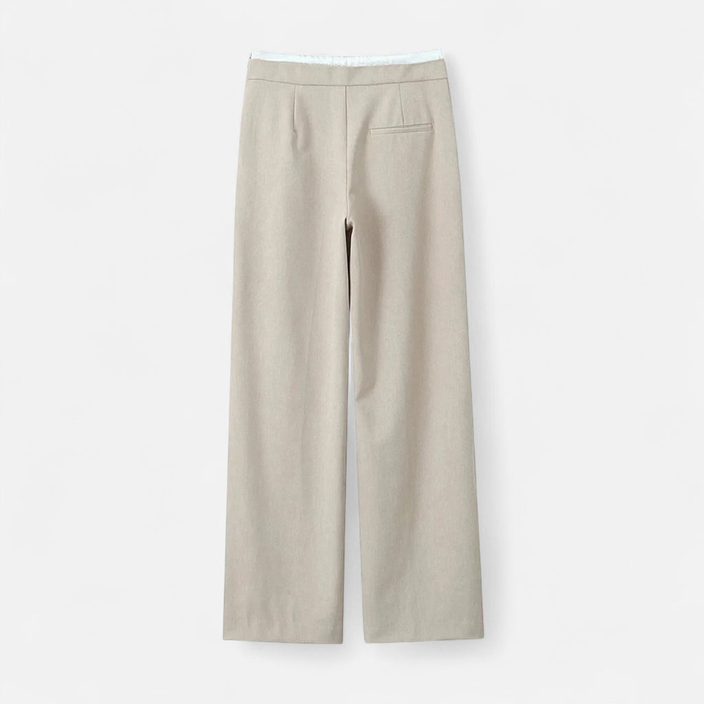 FEMUREA | Women’s Wide-Leg Trousers – High-Waist Elegant Design