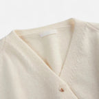 FEMUREA | Women’s V-Neck Knitted Cardigan – Timeless Elegance