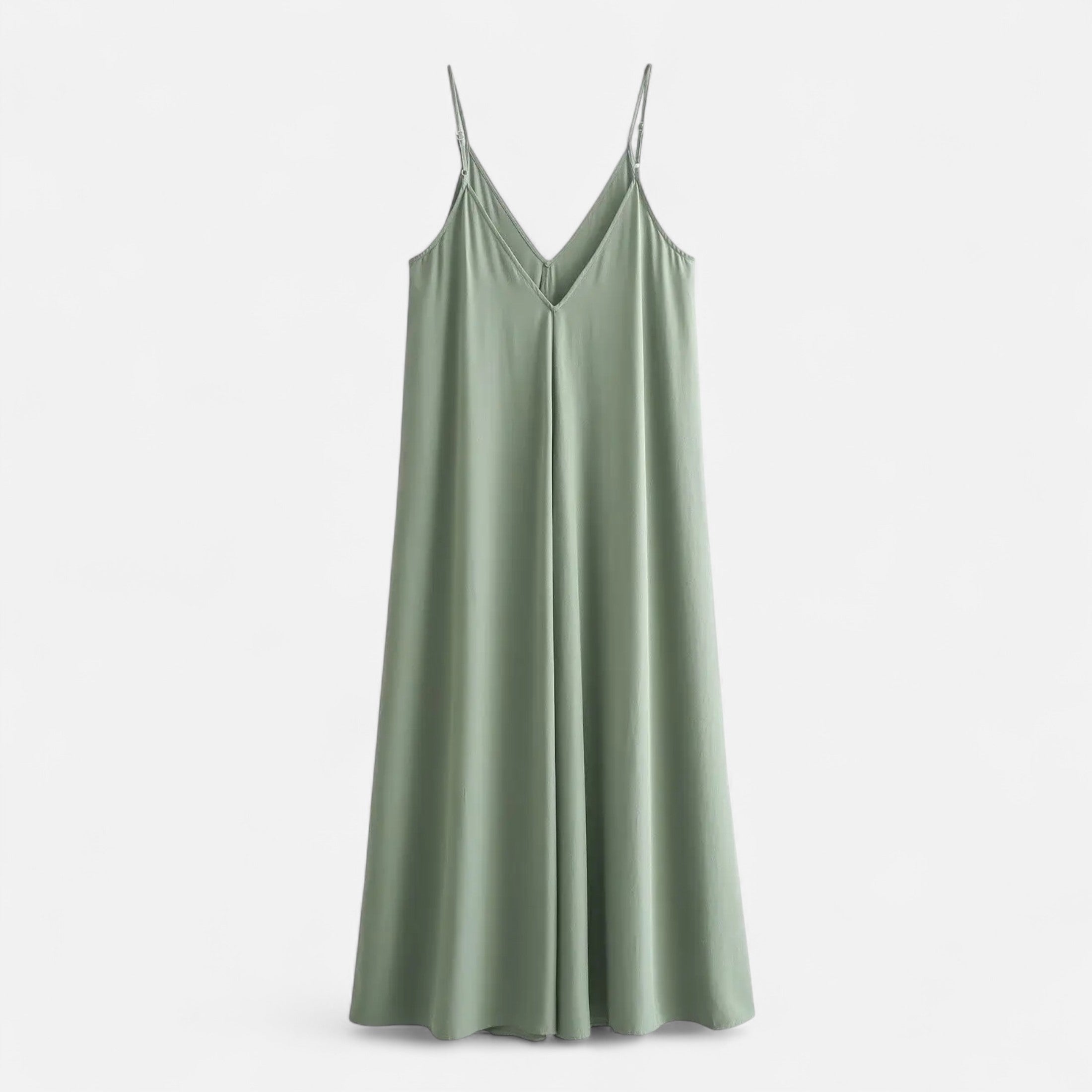 FEMUREA | Women’s Satin Maxi Dress – Backless Slip Design