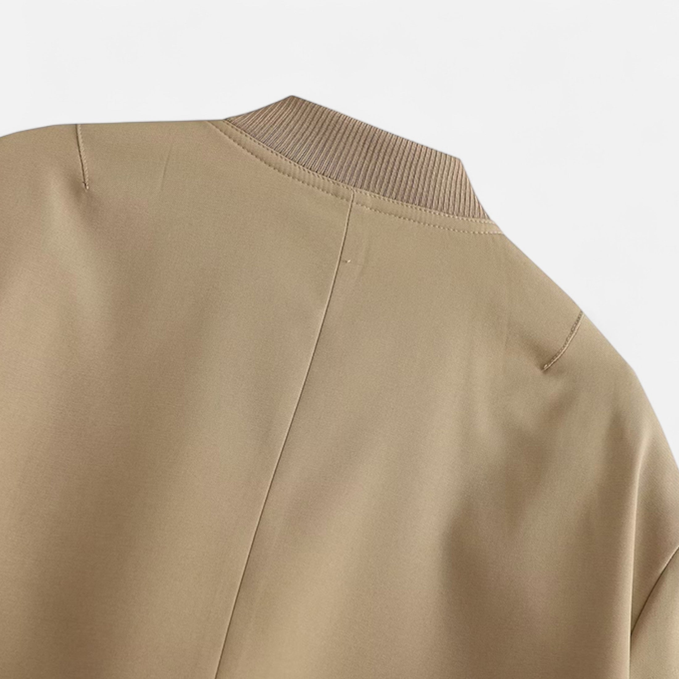 FEMUREA | Women’s Bomber Jacket – Vintage Single-Breasted Elegance