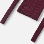 FEMUREA | Women’s Ribbed Knit Jumper – Slim Fit Polo Design