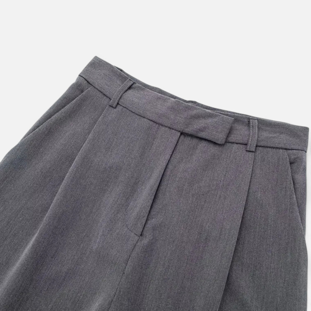 FEMUREA | Women’s Wide-Leg Trousers – Vintage High-Waisted Elegance