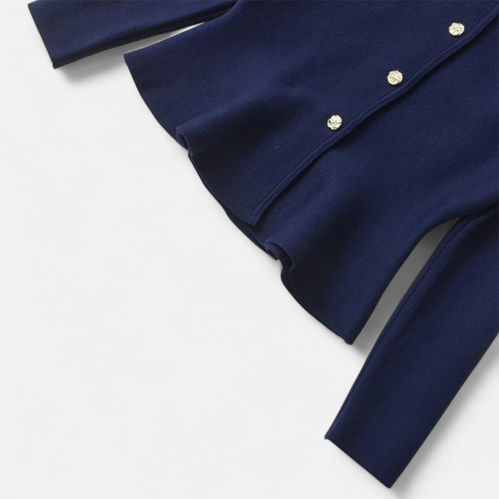 FEMUREA | Women’s Knitted Cardigan – Short Fitted Button-Up