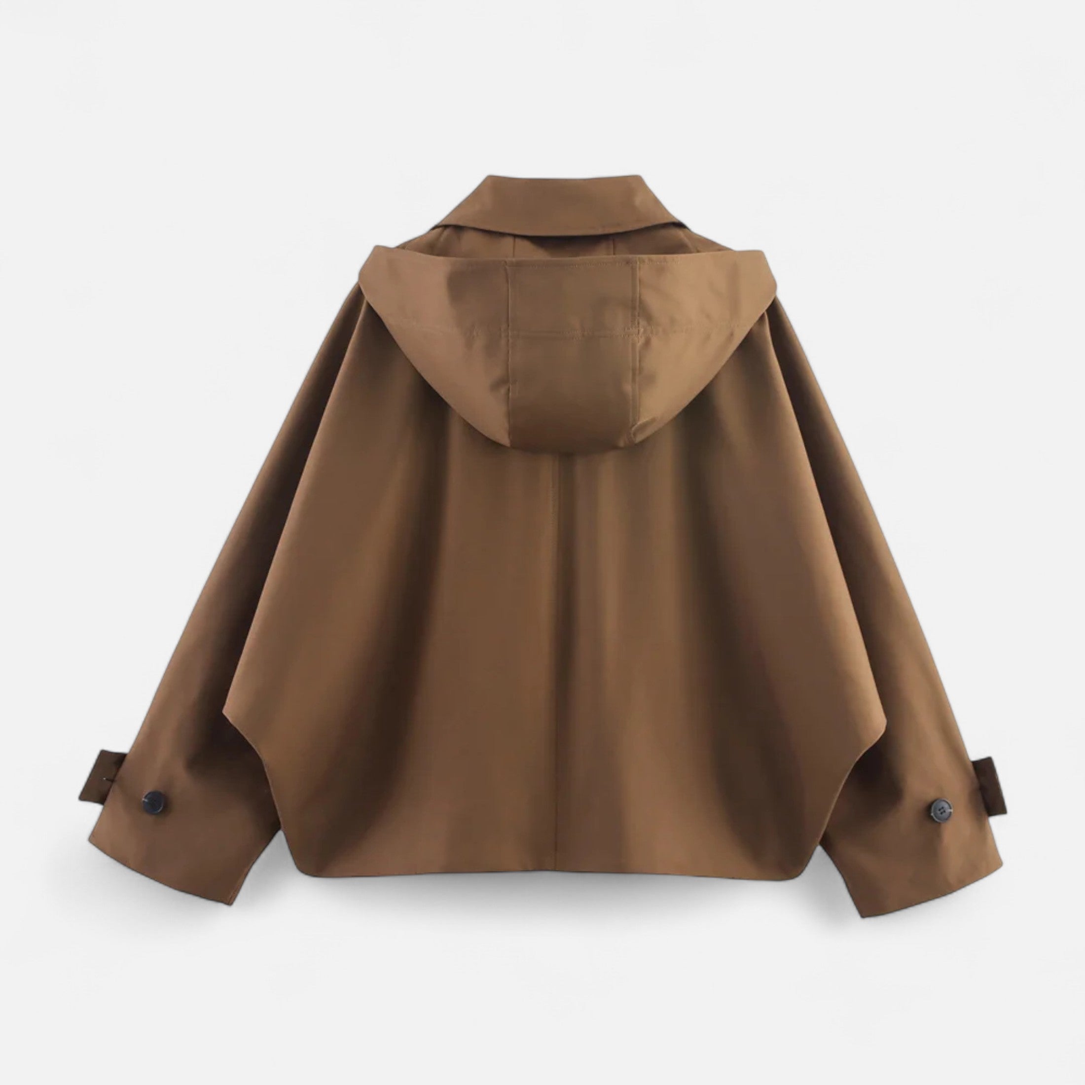 FEMUREA | Women’s Hooded Jacket – Vintage Single-Breasted Elegance