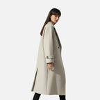 FEMUREA | Women’s Long Overcoat – Heritage Double-Breasted Style