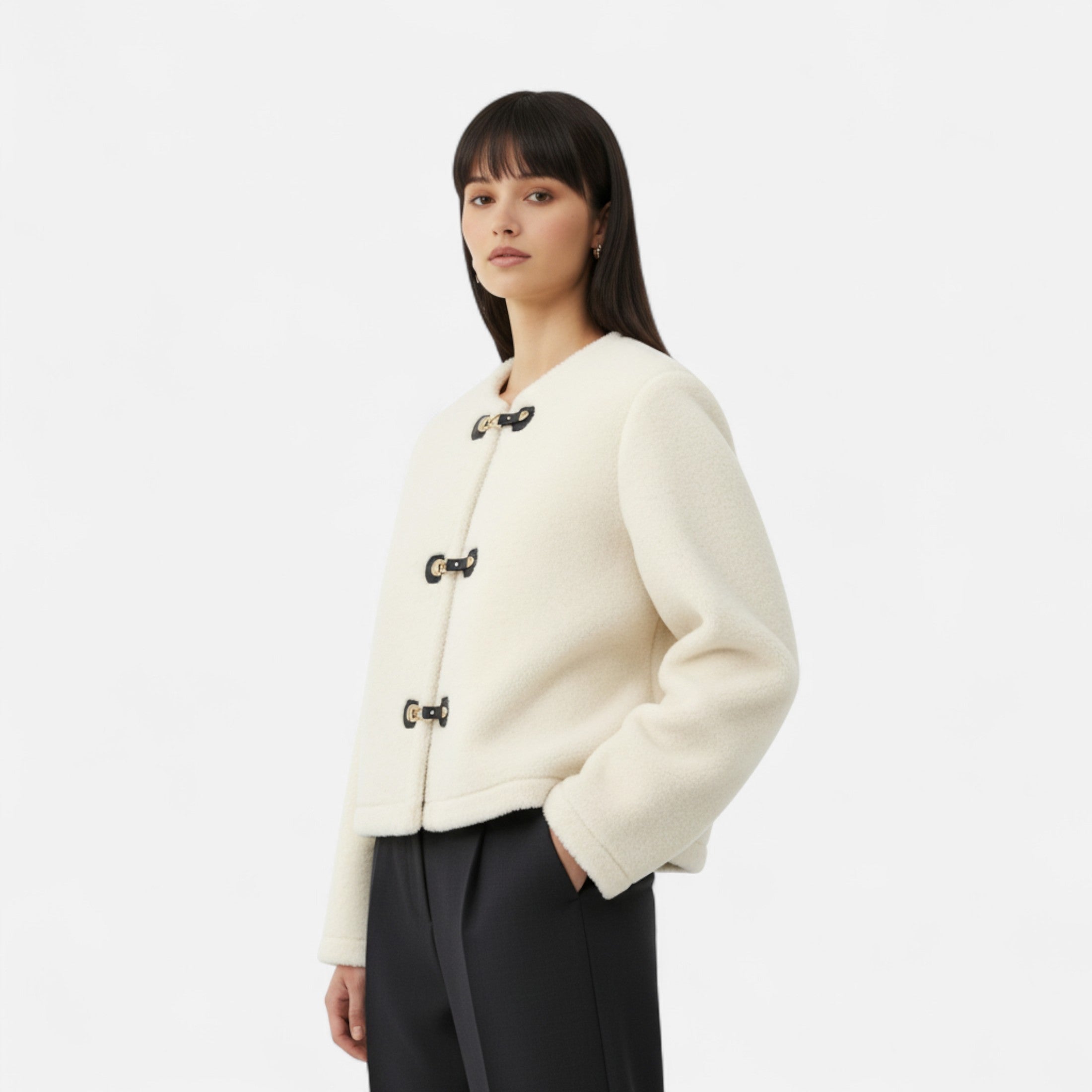 FEMUREA | Women’s Faux Fur Jacket – Luxury Elegant Design